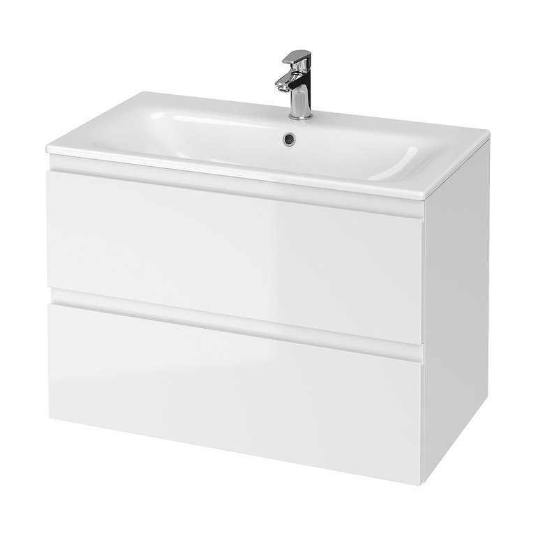 SET B277 MODUO-IN 80 WHITE DSM (CABINET + WASHBASIN) S801-316-DSM